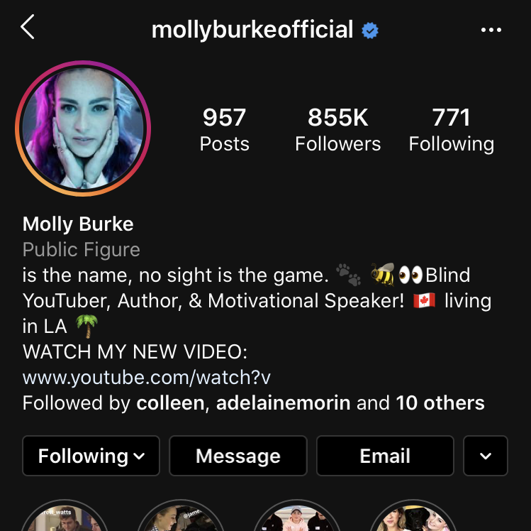 Accessible Times are Changing: Molly Burke as a Force of Positivity and Inclusivity