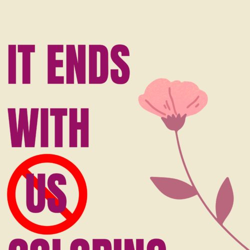 It Ends With Us Coloring