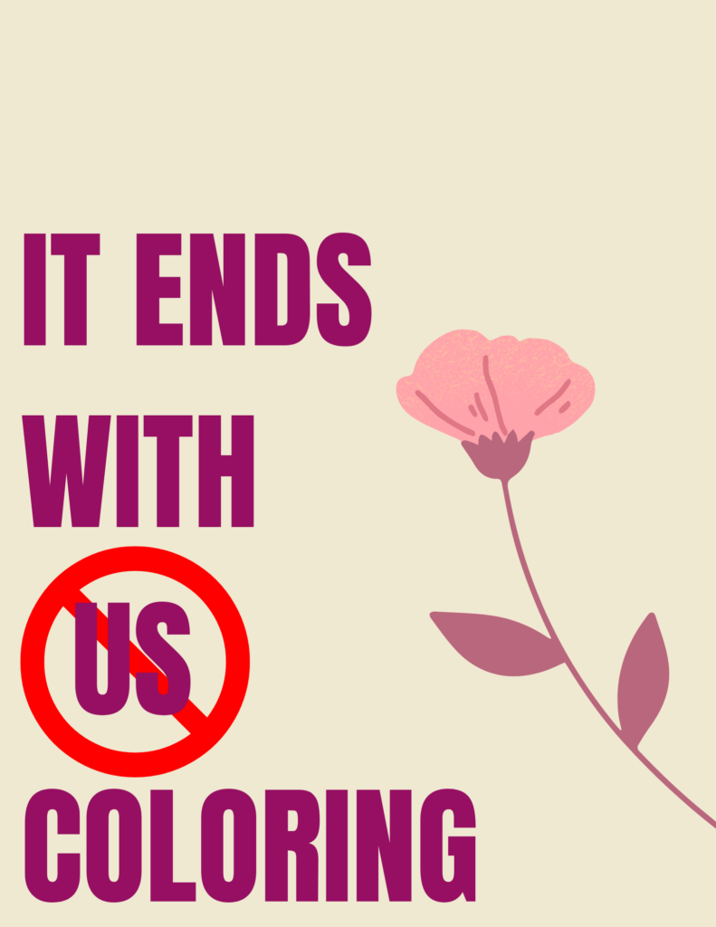 It Ends With Us Coloring