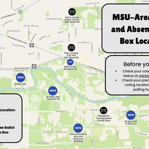 MSU-Area Polling and Absentee Drop Box Locations